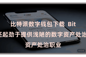 比特派数字钱包下载  Bitpie还起劲于提供浅陋的数字资产处治职业