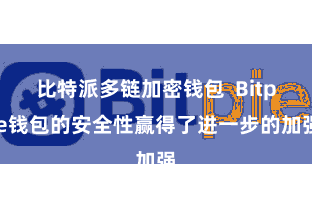 比特派多链加密钱包  Bitpie钱包的安全性赢得了进一步的加强